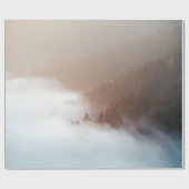 Bomen op bergen bedekt met honden cadeaupapier (Vlak)