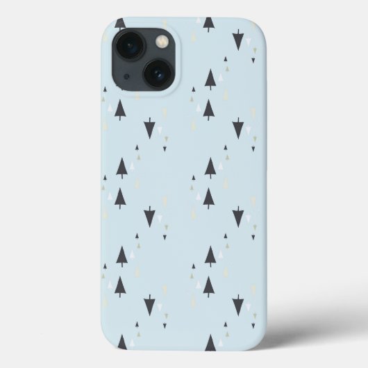Bomen op blauwe achtergrond Case-Mate iPhone case (Achterkant)