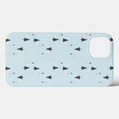 Bomen op blauwe achtergrond Case-Mate iPhone case (Achterkant (horizontaal))