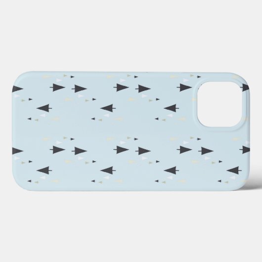 Bomen op blauwe achtergrond Case-Mate iPhone case (Achterkant (horizontaal))