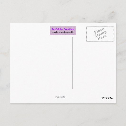 Bomen op boven briefkaart (Achterkant)