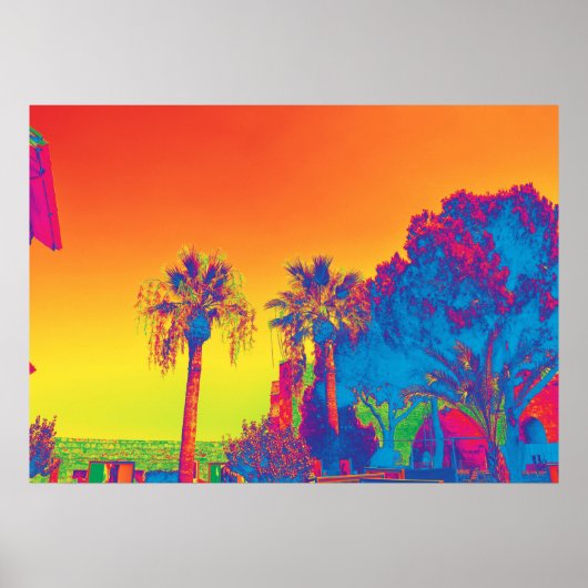 Bomen op Cyprus Poster (Voorkant)