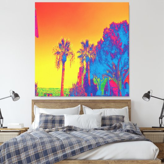 Bomen op Cyprus — Stretched Canvas Print (Insitu (Slaapkamer))