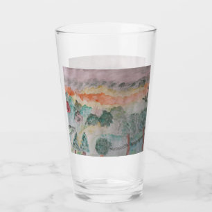 Bomen op de baai glas