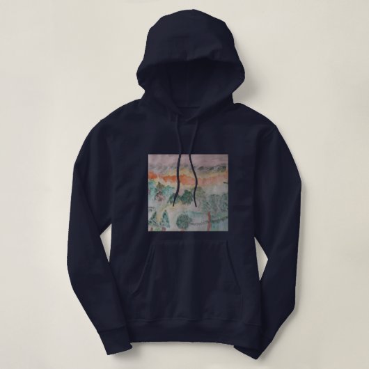 Bomen op de baai hoodie (Design voorkant)