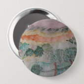 Bomen op de baai ronde button 4,0 cm (Voorkant /achterkant)