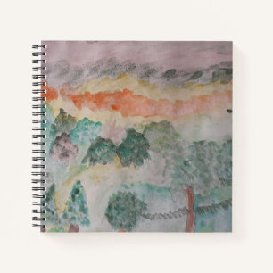 Bomen Op De Baai Spiraal Notebook Notitieboek