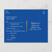 Bomen op de Nachtelijke Hemel Rustieke Trouwkaart Uitnodiging Briefkaart (Achterkant)