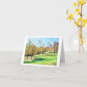 Bomen op een helling nabij Pottstown Road Kaart (Gele Bloem)