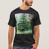 Bomen op een mistige dag t-shirt (Voorkant)