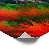 Bomen op een Poster aan de bergkant (Hoek)