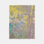 Bomen op gele achtergrond, Redon Fleece Deken (Voorkant)