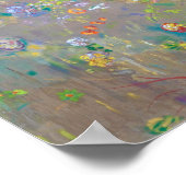 Bomen op gele achtergrond, Redon Poster (Hoek)