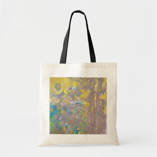 Bomen op gele achtergrond, Redon Tote Bag (Voorkant)