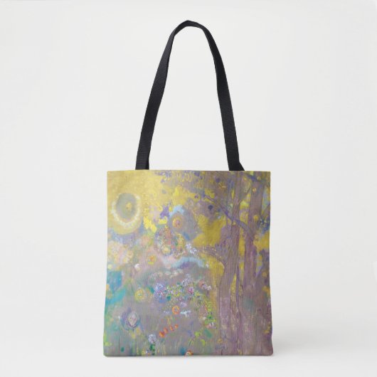 Bomen op gele achtergrond, Redon Tote Bag (Voorkant)