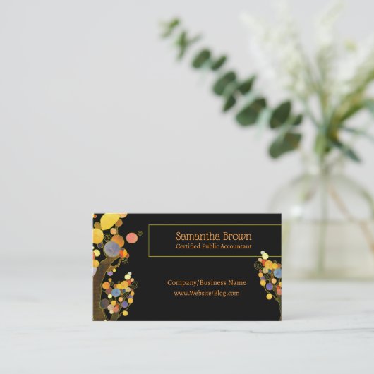 Bomen op maat visitekaartje (Staand voorkant)