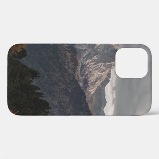 BOMEN OP MOUNTAINEN ONDER GRAY SKY Case-Mate iPhone CASE (Achterkant (horizontaal))