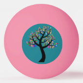 Bomen op roze pingpongbal (Voorkant)