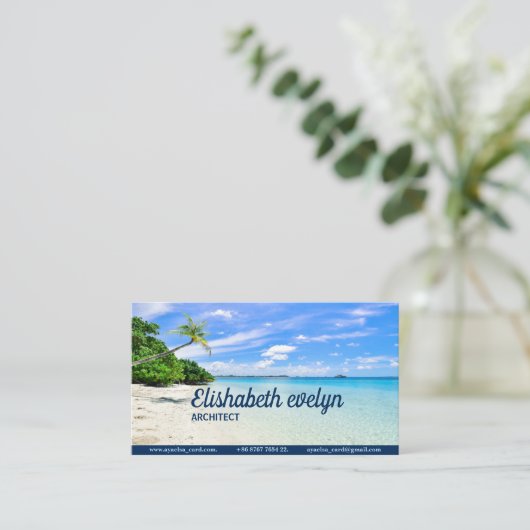 Bomen op Shoreline Visitekaartje (Staand voorkant)