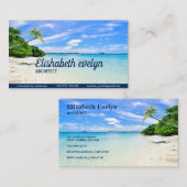 Bomen op Shoreline Visitekaartje (Voorkant / Achterkant)