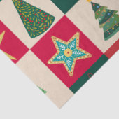 Bomen Ornamenten en Sterren Pleinen Tissuepapier (Detail)