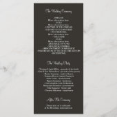 Bomen Pad String Lights Trouwprogramma's Programmakaart (Achterkant)