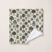 Bomen Patroon Bad Handdoek (Wasdoekje)