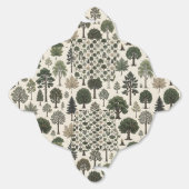 Bomen Patroon Bedankdoosjes (Ongevouwen)