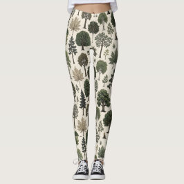 Bomen Patroon Leggings