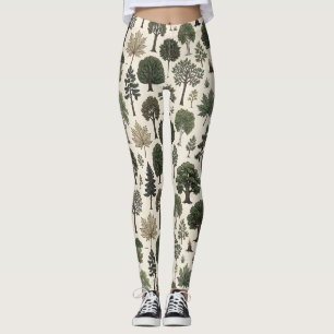 Bomen Patroon Leggings