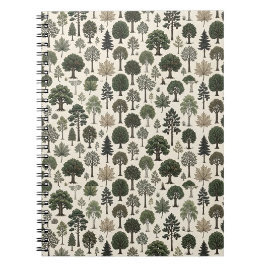 Bomen Patroon Notitieboek (Voorkant)