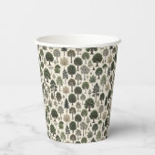 Bomen Patroon Papieren Bekers (Achterkant)