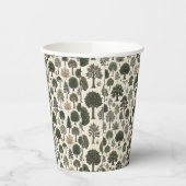 Bomen Patroon Papieren Bekers (Links)