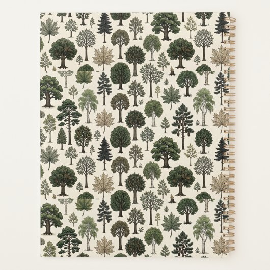 Bomen Patroon Planner (Achterkant)