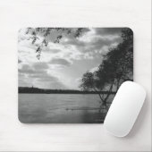 Bomen per meer B&W Muismat (Met muis)