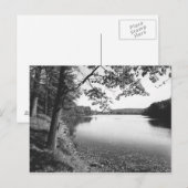 Bomen per rivier B&W Briefkaart (Voorkant / Achterkant)