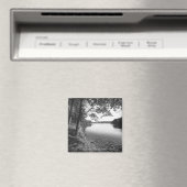 Bomen per rivier B&W Magneet (Insitu (Vaatwasser))