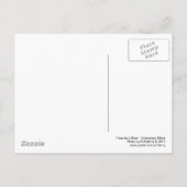 Bomen per rivier - Cyanotype-effect Briefkaart (Achterkant)