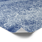 Bomen per rivier - Cyanotype-effect Poster (Hoek)