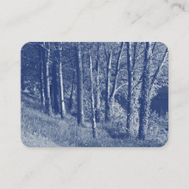 Bomen per rivier - Cyanotype-effect Visitekaartje
