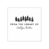 Bomen Persoonlijke Bibliotheek Boekstempel Rubberstempel (Afrduk)