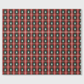 Bomen Plaid Pattern Cadeaupapier (Vlak)