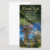 Bomen Reflectie najaar Sympathie bedankt P (Voorkant / Achterkant)