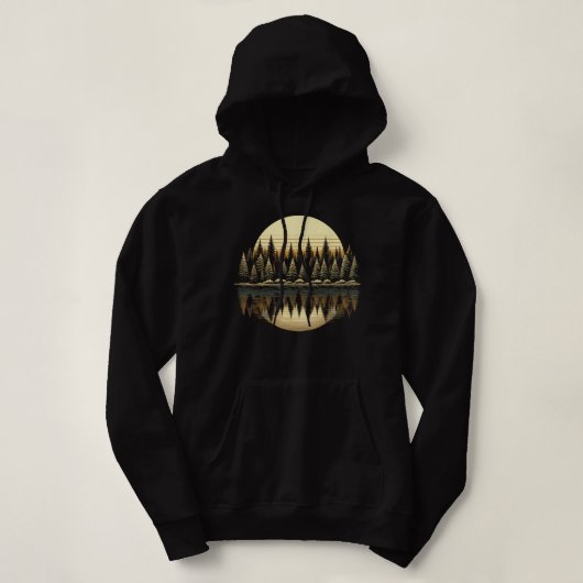 Bomen Reflection Wildlife Natuur OutdoorForest Hoodie (Design voorkant)