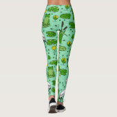 Bomen, reigers, lelies: zwerm. leggings (Achterkant)