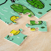 Bomen, reigers, lelies:  zwerm. legpuzzel (Zijkant)