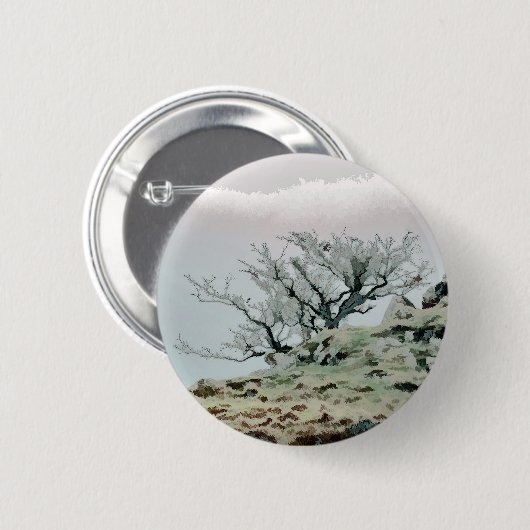 BOMEN RONDE BUTTON 5,7 CM (Voorkant /achterkant)