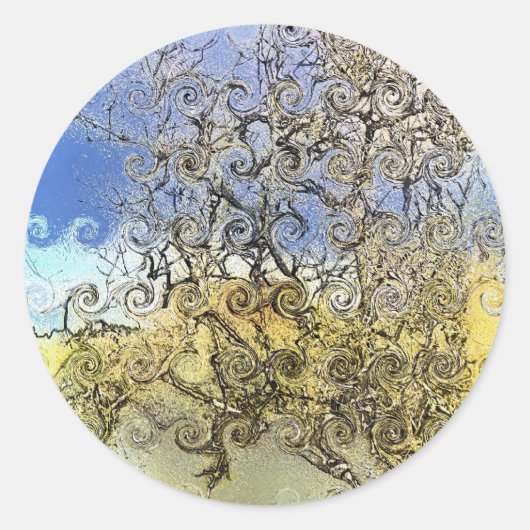 BOMEN RONDE STICKER (Voorkant)