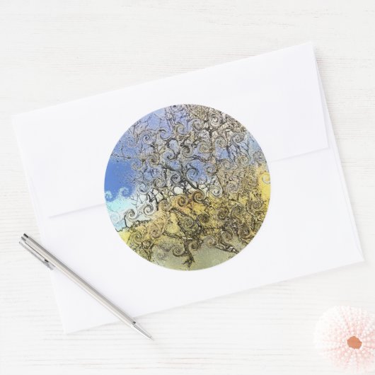 BOMEN RONDE STICKER (Envelop)