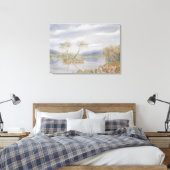 Bomen ruziën Waterverf Landschap Canvas Afdruk (Insitu (Slaapkamer))